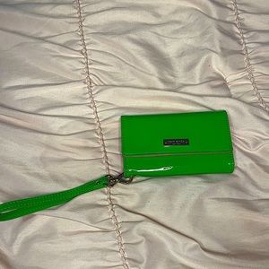 Kate Spade Green and Pink Wristlet
